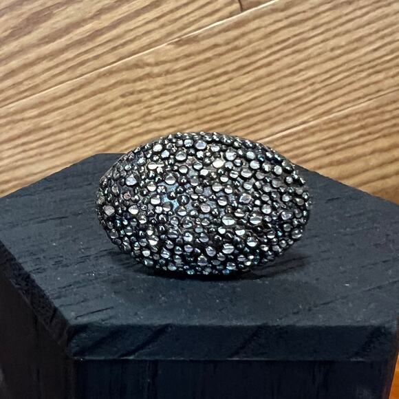 Big Time JCM Jacmel 925 Sterling Silver Italy Shield Chunky Statement Ring 9 - Picture 1 of 7